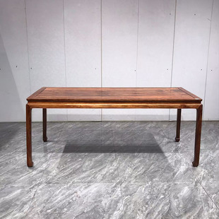 越南黄花梨明式画案实木仿古书房写字台简约画桌书法桌红木家具