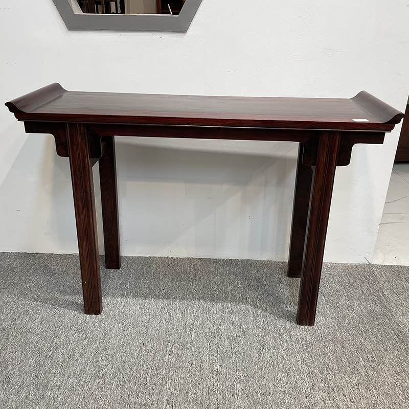 红木家具大红酸枝平头条案实木供桌翘头案交趾黄檀条几门厅玄关桌