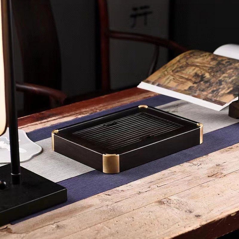 红木茶盘家用功夫茶具实木茶海简约储水托盘茶台长方形小号干泡台