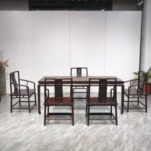 大红酸枝干泡茶桌六件套新中式实木茶桌椅组合客厅泡茶桌茶艺桌