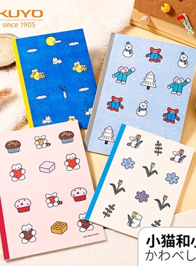 【2025年新款】日本kokuyo国誉Illustrator插画师无线装订本Campus笔记本B5横线笔记本可爱卡通记事本作业本