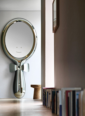 工厂定制意式Fiam Lollipop创意全身穿衣镜壁挂蝴蝶结装饰落地镜