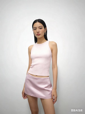 正确版还原RARE “雾面缎感”mini裙裤 香槟/粉色/黑色