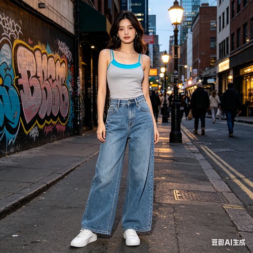 正确版还原RARE撞色叠穿两件套吊带 灰蓝/橙粉/深灰玫粉