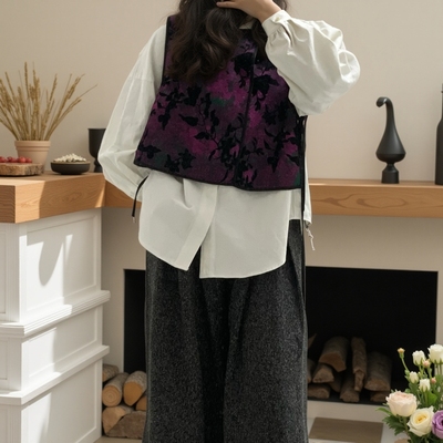 三吉【梧桐影】国风新中式上衣衬衫女2024新款轻奢高级感外套