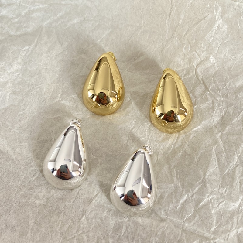 欧美水滴形耳钉气质小众设计