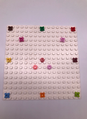 乐积儿小颗粒积木DIY植物19119桃花树屋配件婚礼花束 6花茎小草