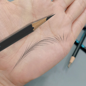 眉笔硬芯根根分明野生眉黑色眉笔防水持久不脱色纹眉师专用眉笔