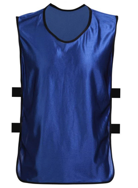 空白版有筋足球篮球分组对抗服丝光训练服广告马甲球衣150155彩蓝