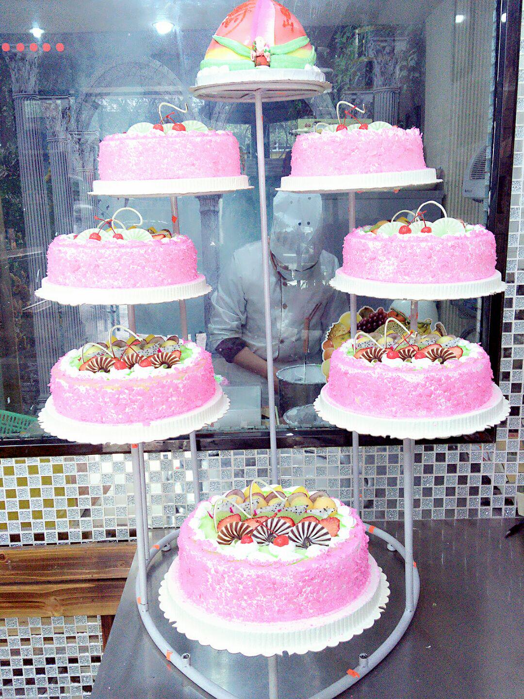 欧式铁艺心形蛋糕支架 创意多层生日蛋糕架 十层蛋糕架子婚庆道具