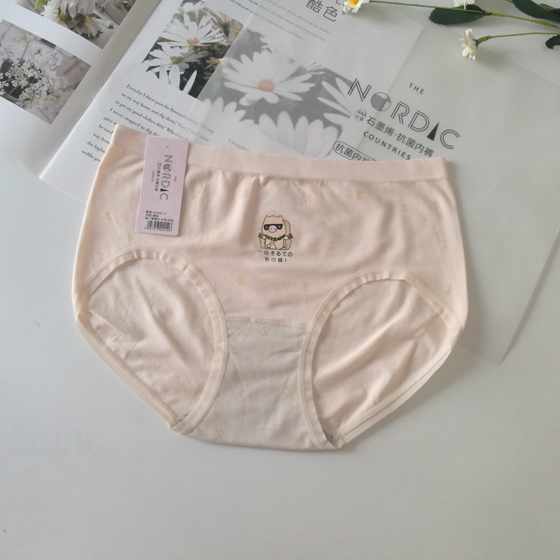 石墨烯卡通亲肤无缝内裤买3送1