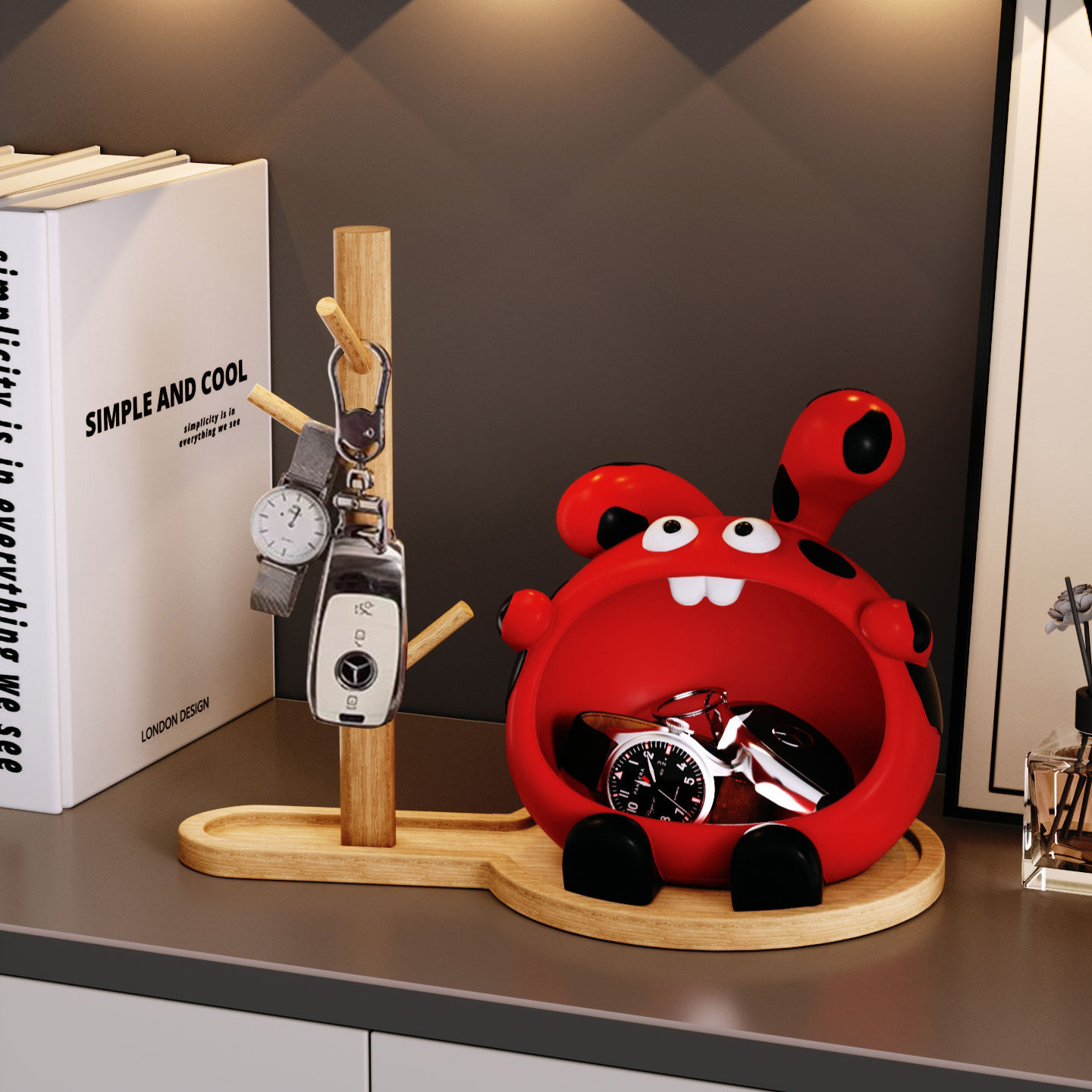 大牙兔入户门口鞋柜钥匙收纳玄关装饰品摆件客厅家居乔迁新居礼品,家居饰品,桌面摆件,淘宝优惠券,粉丝福利购,淘宝优惠卷