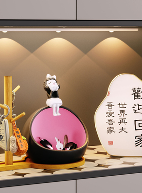 欢迎回家入户门口钥匙收纳盒玄关装饰品摆件客厅家居乔迁新居礼品