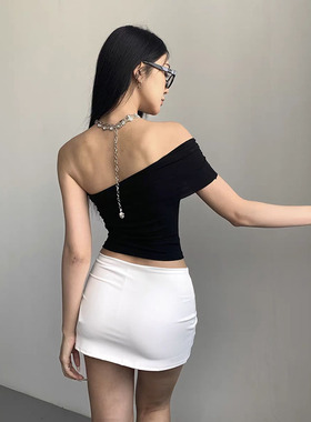 超短裙女超短紧身性感情趣无齐小短裙户外露半身裙豹纹包臀一步裙