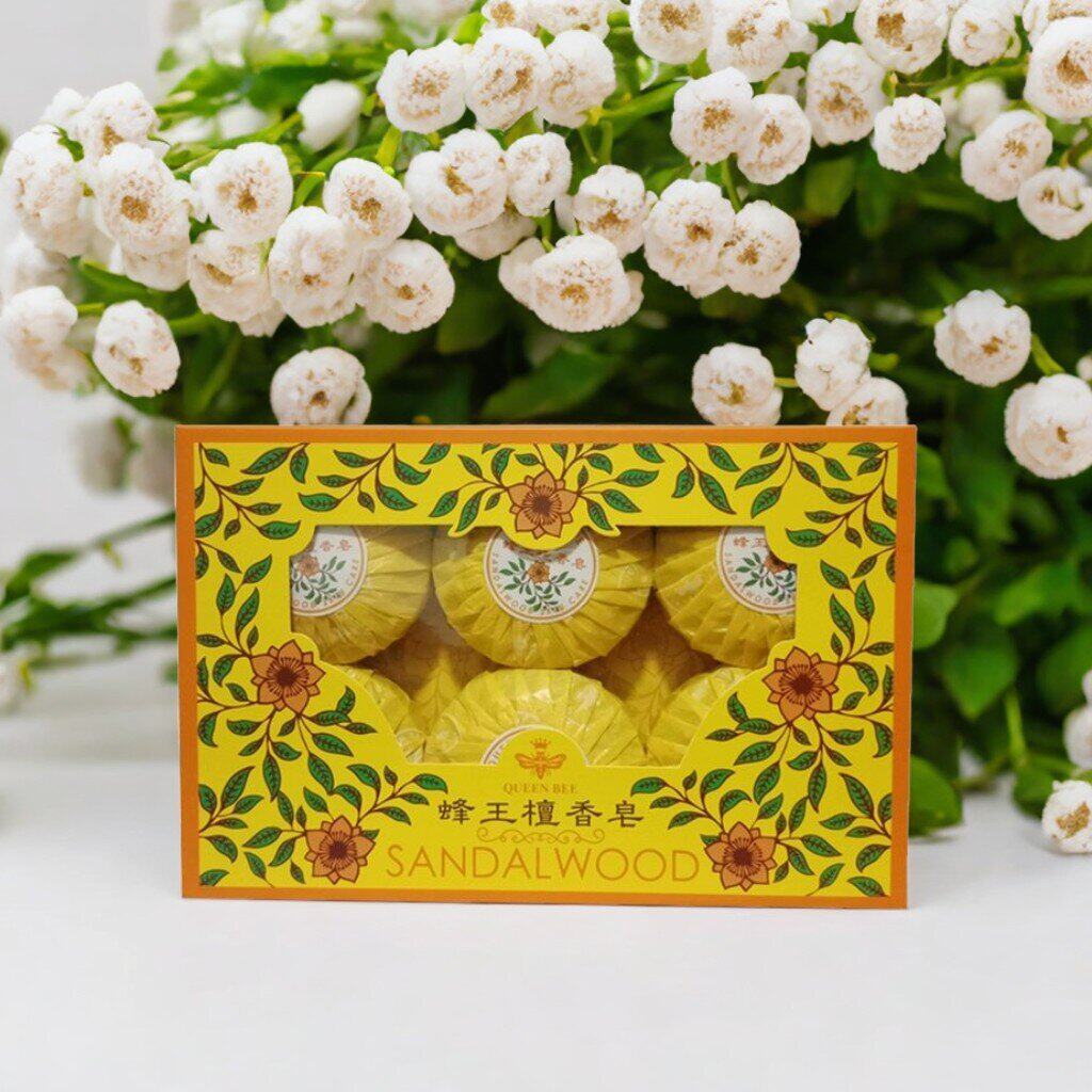 台湾原装 蜂王檀香皂100g*6 檀香皂沐浴/美容香皂