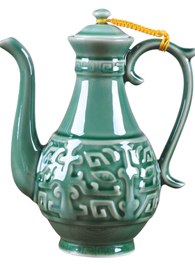 润致仿古风白酒壶表演陶瓷爵杯