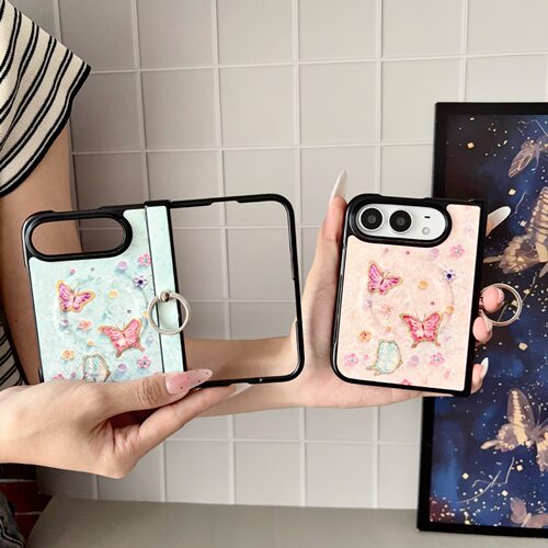 适用苹果iPhoneDuo折叠手机壳蝴