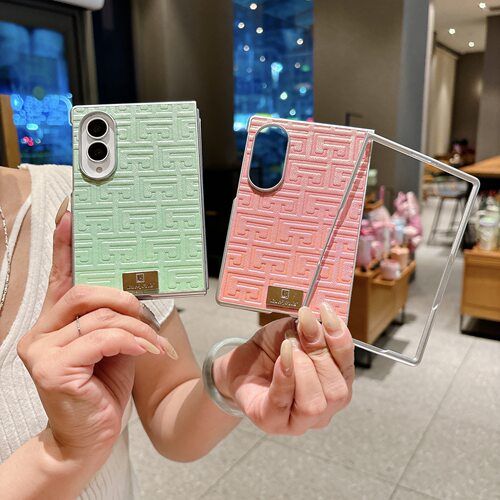 适用三星Zfold8手机壳银边渐变