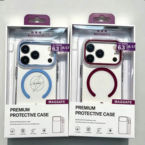 适用苹果18promax银盾透明壳
