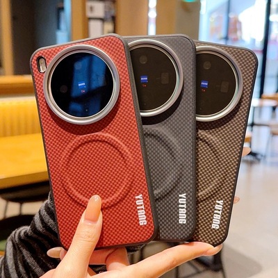 适用vivoX300手机壳凯夫拉素皮壳