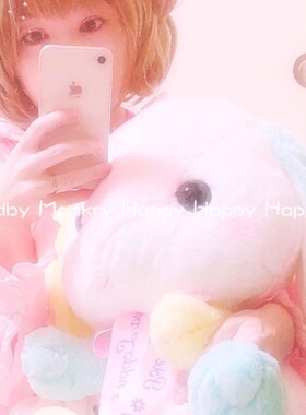 日本正版限定 amuse loppy 垂耳兔兔缎带玩具儿童节礼物送宝贝6.1
