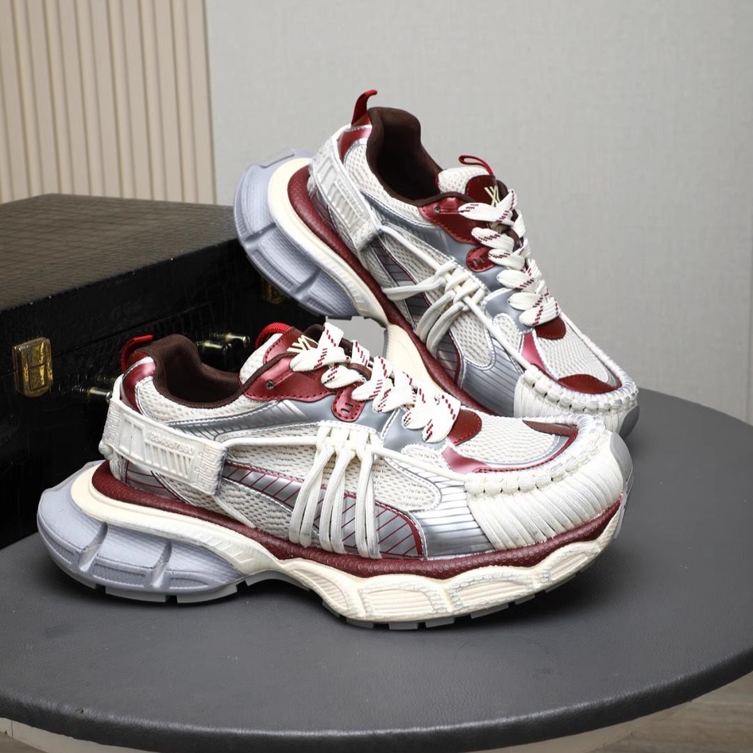 2025年夏季男鞋网面鞋新款透气春夏徒步面包鞋绑带巴黎3XL老爹鞋