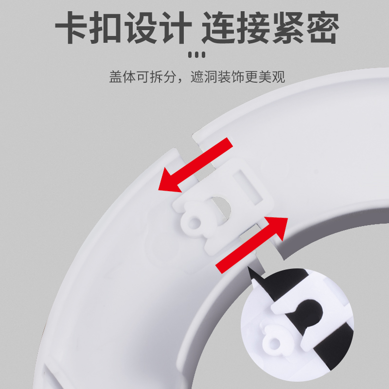 空调孔装饰盖空调洞口堵塞器泥堵洞神器燃气下水管管子遮挡遮丑盖