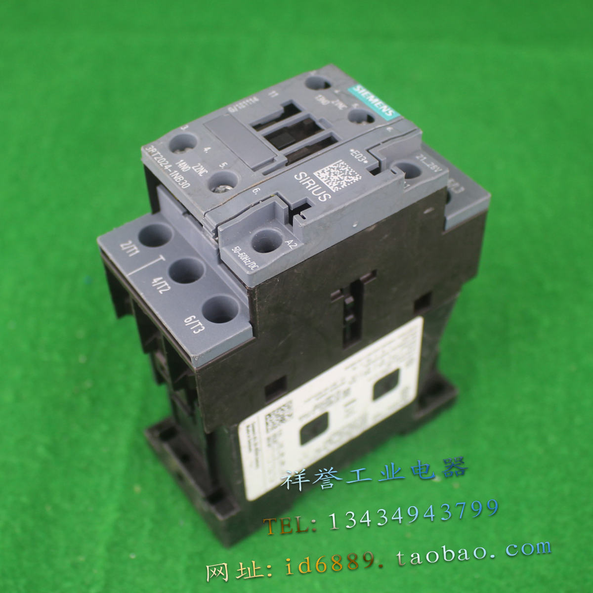 德国 进口 SIEMENS 3RT2024-1NB30 接触器 21-28VAC/DC