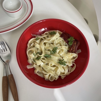 Tuxton红色系列餐具让生活亮起来红色汤盘新婚圣诞新年喜庆餐具