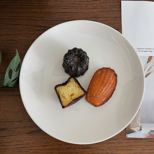 Tuxton奶白系列法式餐盘米白色早餐盘家用炒菜盘甜品盘西餐牛排盘