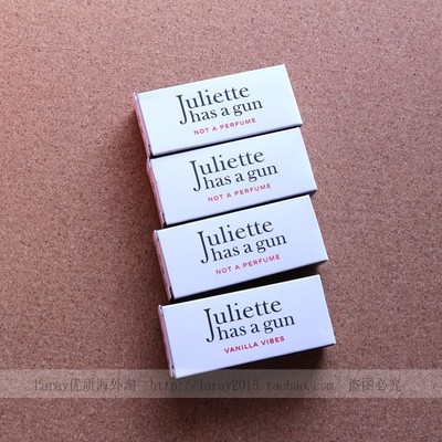 正品Juliette配枪朱丽叶非香水不是香水女士持久淡香小众试用小样