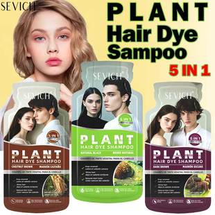 Bubble Plant Hair Color Shampoo Cover White Gray Hair Cream