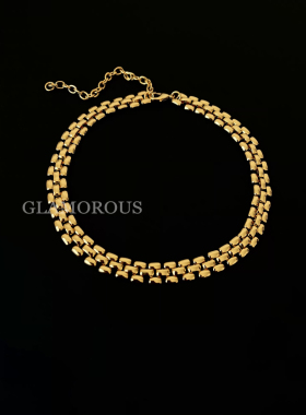 GLAMOROUS冷淡风表带链条项链