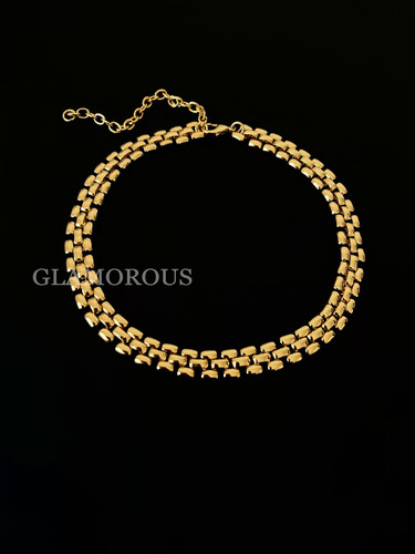 GLAMOROUS冷淡风表带链条项链