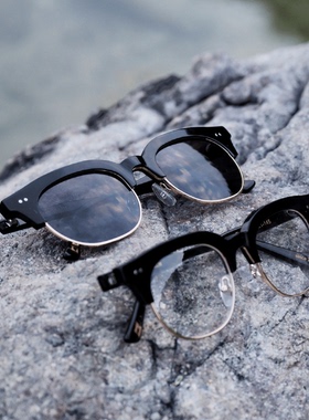 Yonder Realm 24AW半框金属墨镜平光镜