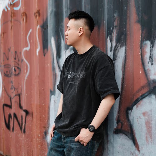 YR25SS水洗印花反战复古宽松短袖