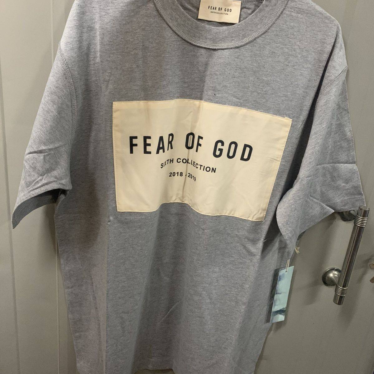 高本版FOG 第六季主线胸前贴布短袖TEE男女情侣高街风格男女t恤潮
