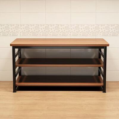 厨房多功能置物架落地切菜桌子工作台微波炉锅具收纳架窄边柜淘