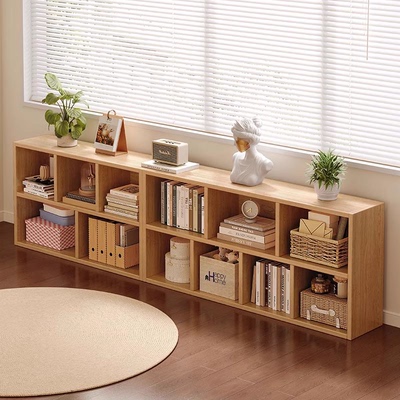 书架落地置物架客厅收纳柜格子柜家用学生矮柜幼儿园书柜置物柜淘