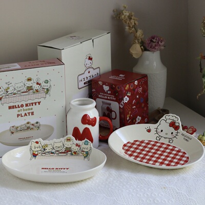 HELLOKITTY陶瓷厨师凯蒂餐盘面碗