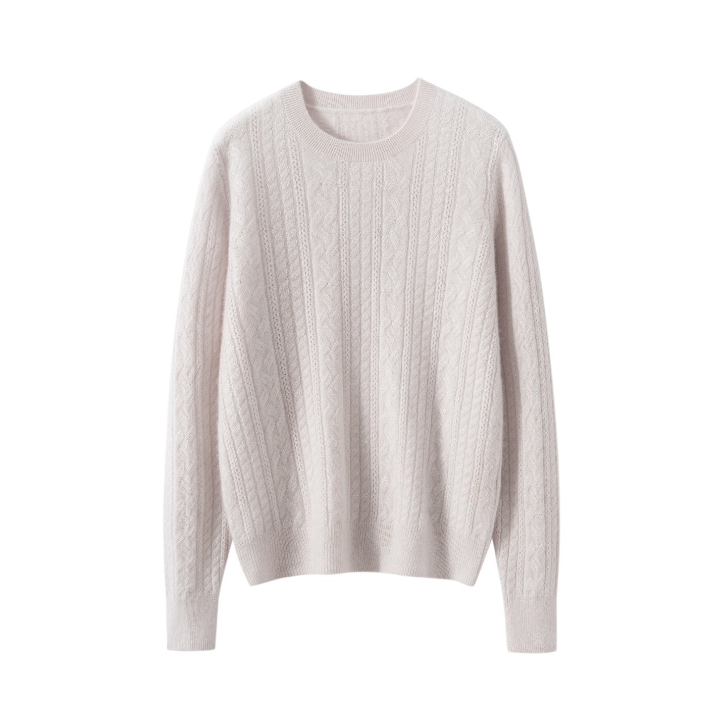 简约时尚-圆领重工圆领羊绒衫女秋冬加厚保暖套头长袖提花毛衣,女装/女士精品,羊绒衫,淘宝优惠券,粉丝福利购,淘宝优惠卷