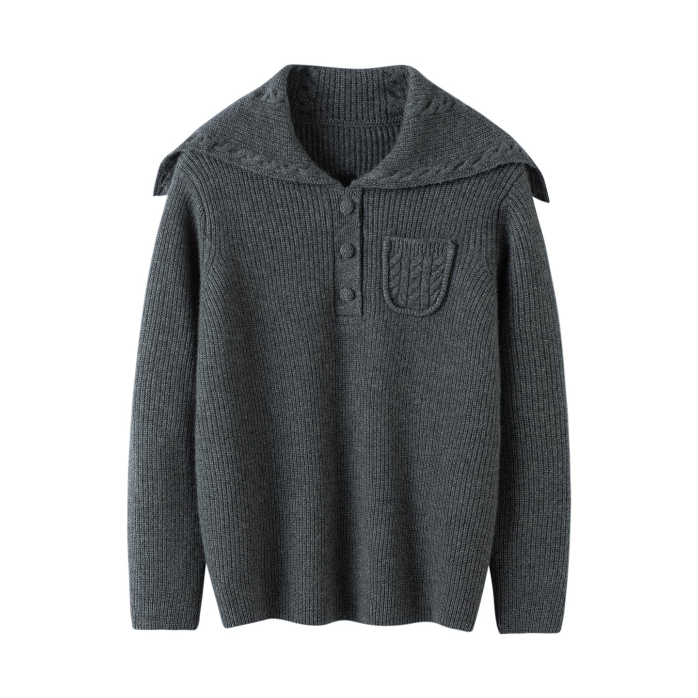 时尚简约~100%山羊绒女大翻领套头宽松加厚带兜针织衫百搭毛衣,女装/女士精品,羊绒衫,淘宝优惠券,粉丝福利购,淘宝优惠卷