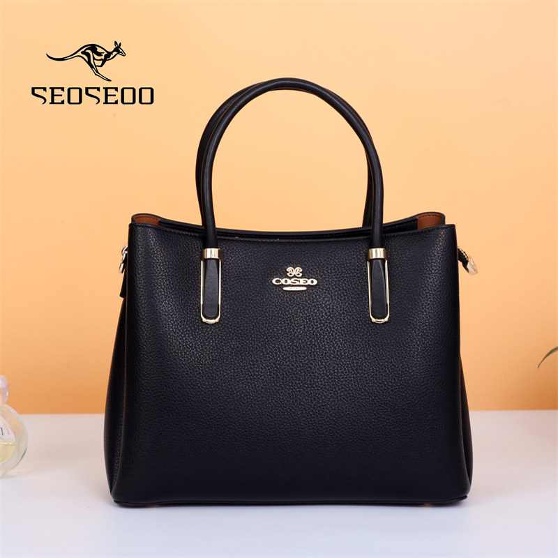 袋鼠女包专柜正品真皮牛皮大容量高级简约大气单肩斜挎包百搭时尚