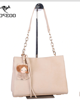 袋鼠女包2025新款高级感链条托特包通勤手提包单肩斜挎包潮792405