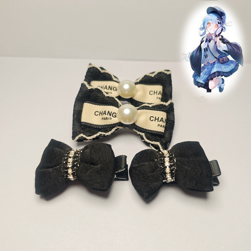 魔法少女的魔女审判橘雪莉蝴蝶结胸花发夹二次元COS配饰一套四个