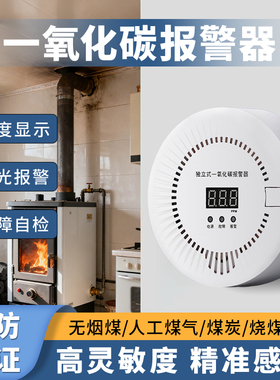 一氧化碳检测报警器家用车用露营CO报警器煤炭木炭排放气体检测仪
