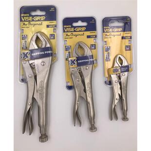 美国IRWIN欧文10508017/18/19曲口大力钳5CR/7CR/10CR 握手大力钳