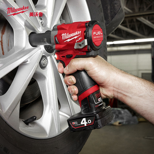 美沃奇milwaukee电动冲击扳手汽修工具3/8中飞扳手锂电大扭力