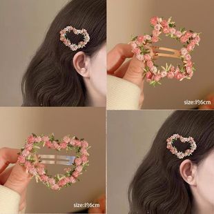 满目玫瑰~超仙花朵抓夹女2025新款鲨鱼夹高级感刘海碎发夹子发夹