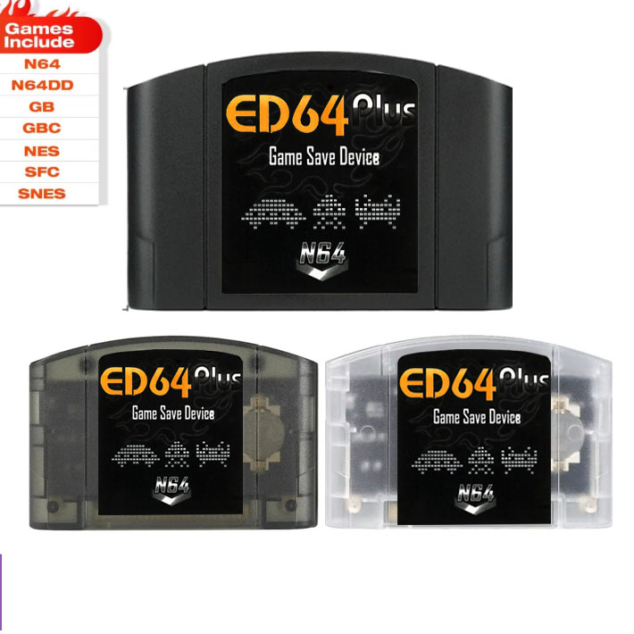 ED64PLUSN64烧录卡5000 In 1 游戏卡模拟 NES,SNES,GB,GBC游戏